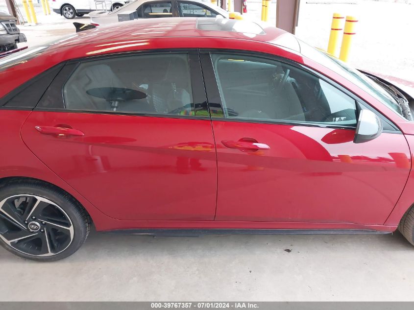 2022 Hyundai Elantra N Line VIN: KMHLR4AF9NU326923 Lot: 39767357