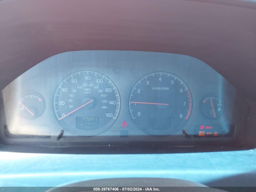 2002 Volvo S60 2.4 VIN: YV1RS61R622181706 Lot: 39767406