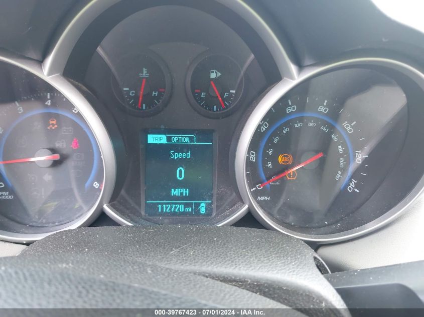 2015 Chevrolet Cruze L Manual VIN: 1G1P15SH2F7228196 Lot: 39767423