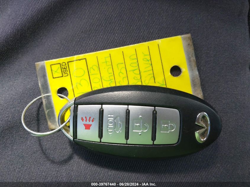 2013 Infiniti G37X VIN: JN1CV6AR4DM757130 Lot: 39767440