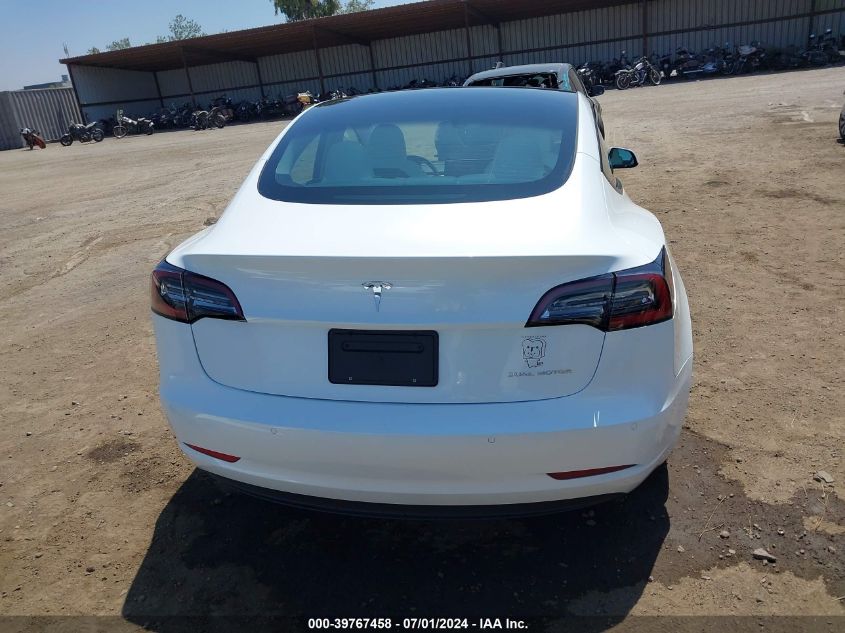 2022 Tesla Model 3 Long Range Dual Motor All-Wheel Drive VIN: 5YJ3E1EB6NF235655 Lot: 39767458