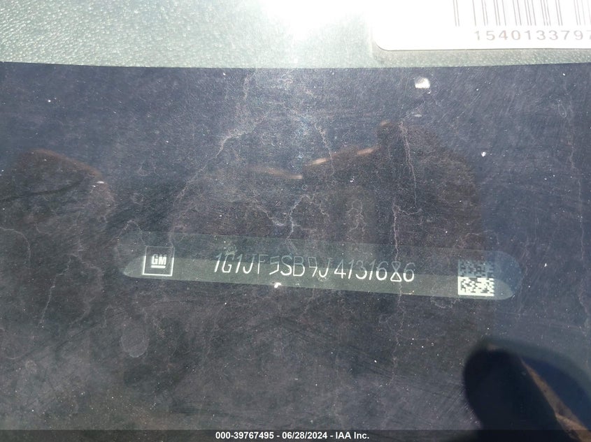 2018 Chevrolet Sonic Premier VIN: 1G1JF5SB9J4131686 Lot: 39767495