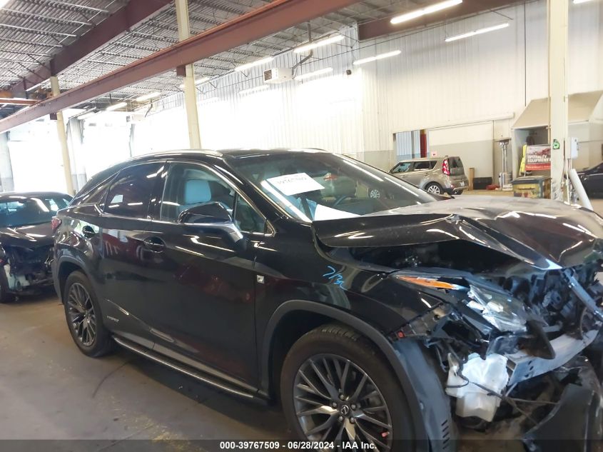 2018 Lexus Rx 450H F Sport VIN: 2T2BGMCA7JC021303 Lot: 39767509