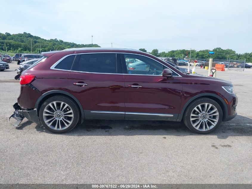 2017 Lincoln Mkx Reserve VIN: 2LMPJ6LR6HBL10804 Lot: 39767522