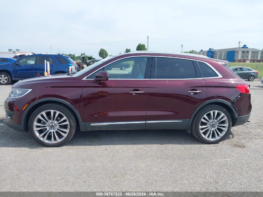 2017 Lincoln Mkx Reserve VIN: 2LMPJ6LR6HBL10804 Lot: 39767522