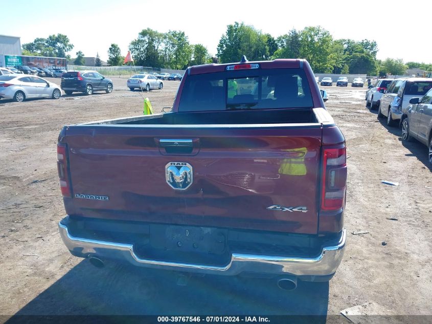 2020 Ram 1500 Laramie Quad Cab 4X4 6'4 Box VIN: 1C6SRFDT6LN307323 Lot: 39767546