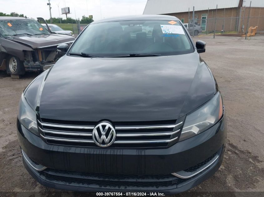 2013 Volkswagen Passat 2.5L Se VIN: 1VWBP7A33DC063147 Lot: 39767554