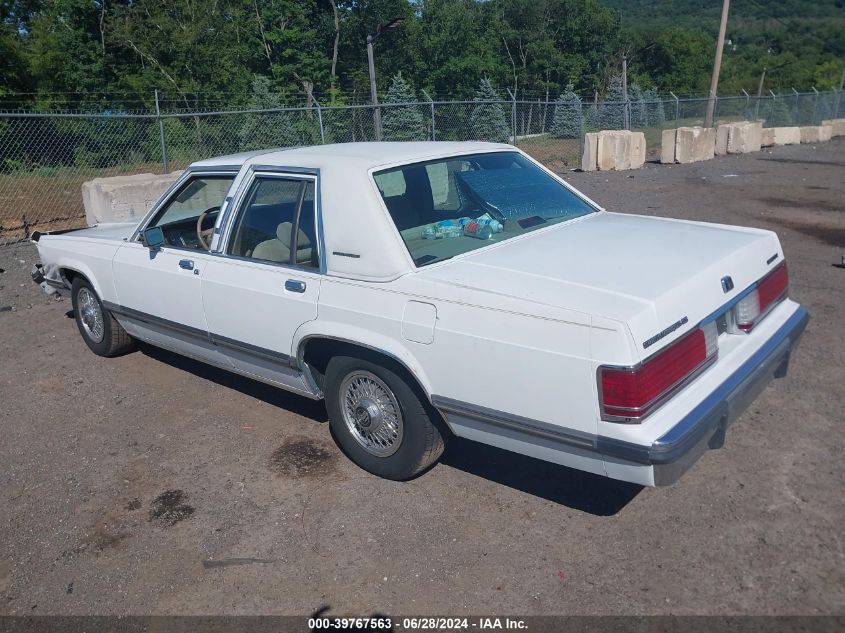 1990 Mercury Grand Marquis Gs VIN: 2MECM74F6LX669547 Lot: 39767563