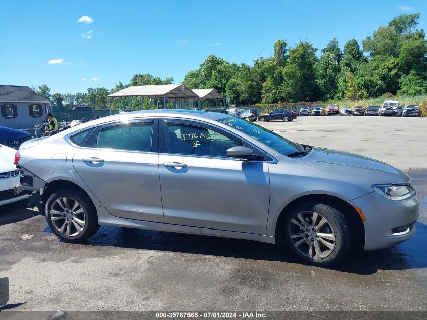 2016 Chrysler 200 Limited VIN: 1C3CCCAB2GN121104 Lot: 39767565