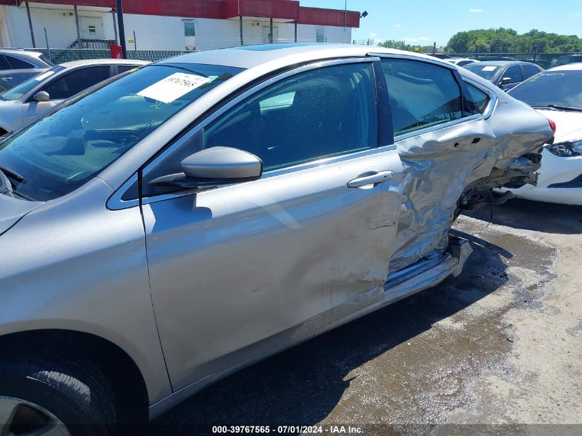 2016 Chrysler 200 Limited VIN: 1C3CCCAB2GN121104 Lot: 39767565