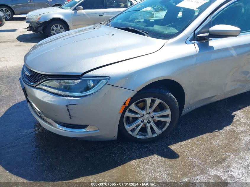 2016 Chrysler 200 Limited VIN: 1C3CCCAB2GN121104 Lot: 39767565