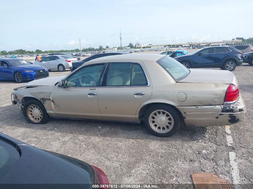 1999 Ford Crown Victoria Lx VIN: 2FAFP74W4XX127400 Lot: 39767612