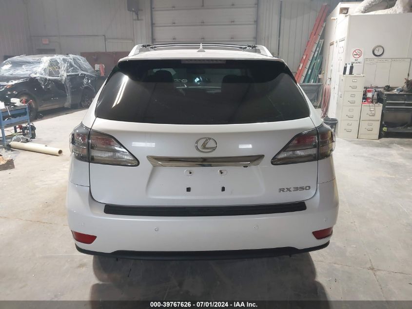 2012 Lexus Rx 350 VIN: 2T2BK1BA2CC129300 Lot: 39767626