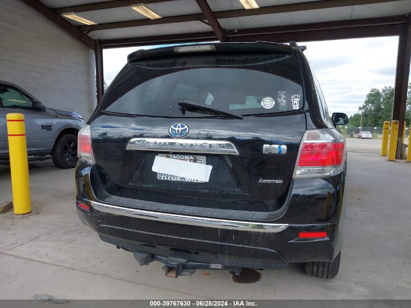 2012 Toyota Highlander Hybrid Limited V6 VIN: JTEDC3EH7C2006908 Lot: 39767630