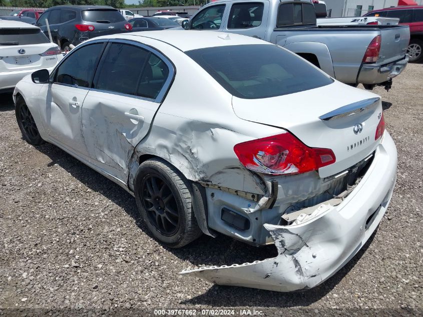 2011 Infiniti G37 Journey VIN: JN1CV6AP0BM304926 Lot: 39767662