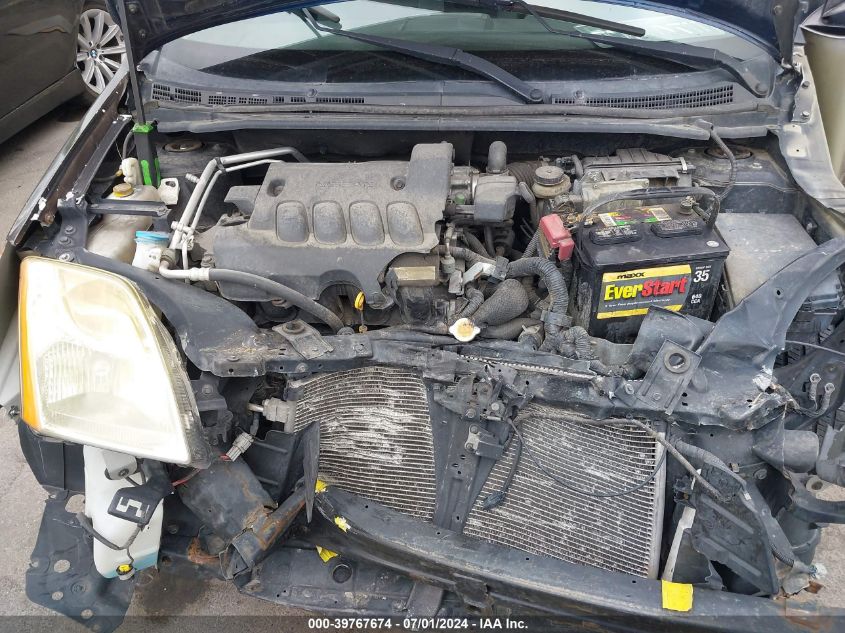 2010 Nissan Sentra 2.0S VIN: 3N1AB6AP9AL728050 Lot: 39767674