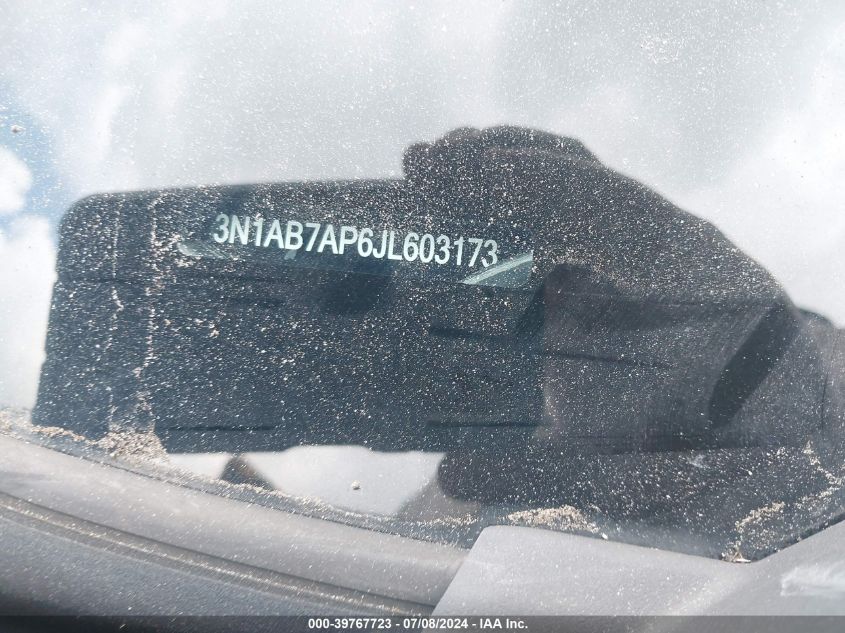 2018 Nissan Sentra Sv VIN: 3N1AB7AP6JL603173 Lot: 39767723
