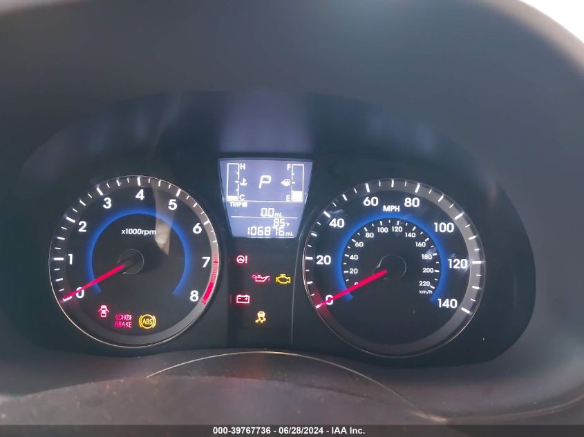 2016 Hyundai Accent Se VIN: KMHCT4AE4GU944050 Lot: 39767736