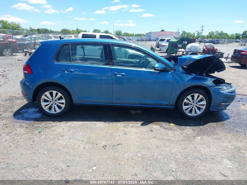 2019 Volkswagen Golf 1.4T S/1.4T Se VIN: 3VWG57AU8KM025476 Lot: 39767743