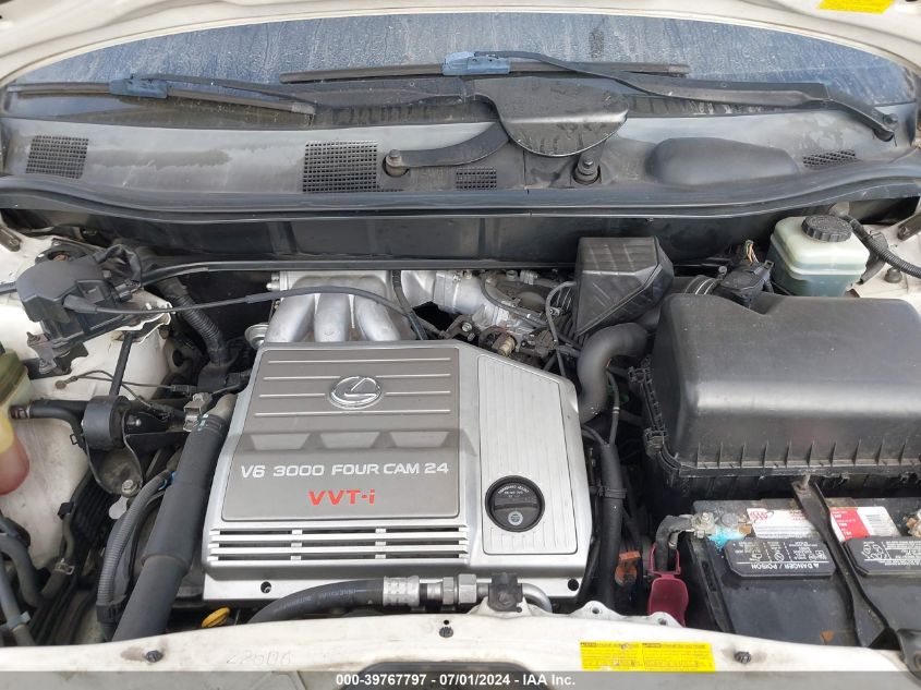 2001 Lexus Rx 300 VIN: JTJGF10U710092695 Lot: 39767797