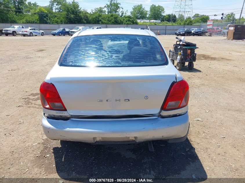 2000 Toyota Echo VIN: JTDAT1230Y0037392 Lot: 39767828