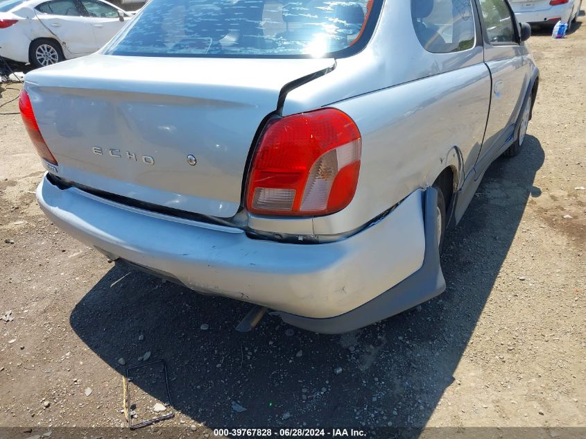 2000 Toyota Echo VIN: JTDAT1230Y0037392 Lot: 39767828
