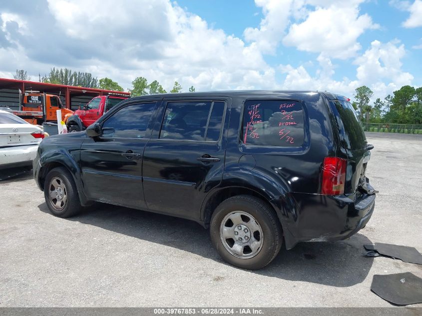 2010 Honda Pilot Lx VIN: 5FNYF3H21AB016932 Lot: 39767853