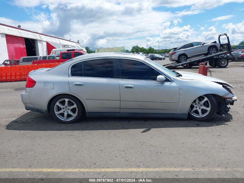 2003 Infiniti G35 Luxury Leather VIN: JNKCV51EX3M019060 Lot: 39767902