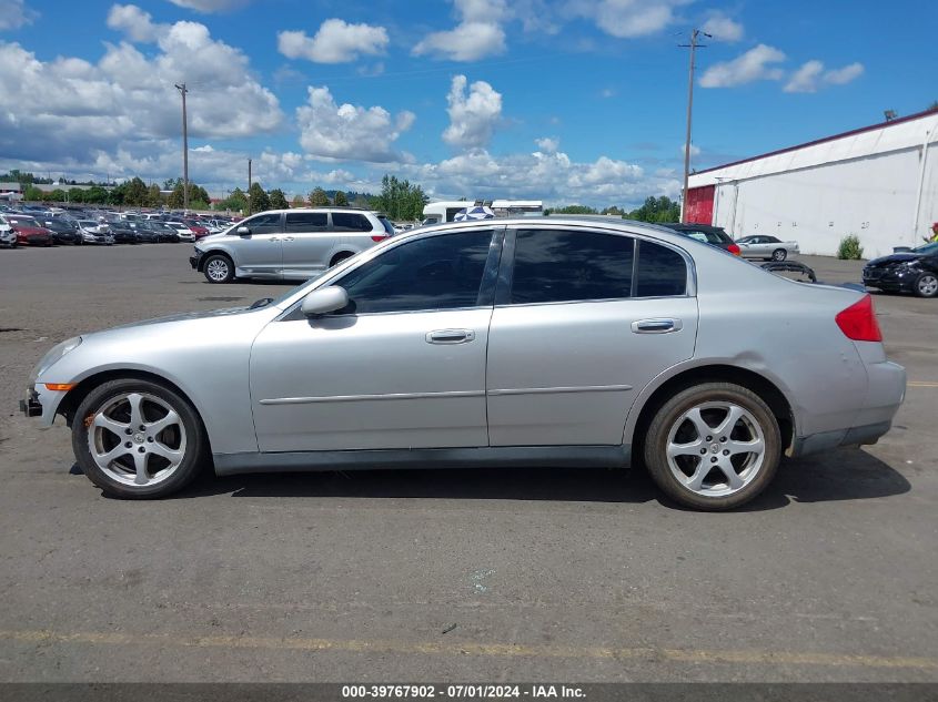 2003 Infiniti G35 Luxury Leather VIN: JNKCV51EX3M019060 Lot: 39767902