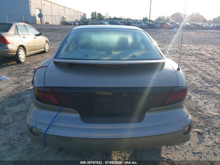 2002 Pontiac Sunfire Se VIN: 1G2JB124827167533 Lot: 39767932