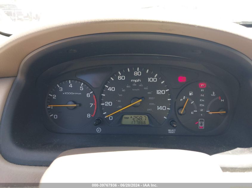 1999 Honda Accord Ex V6 VIN: 1HGCG1655XA052912 Lot: 39767936