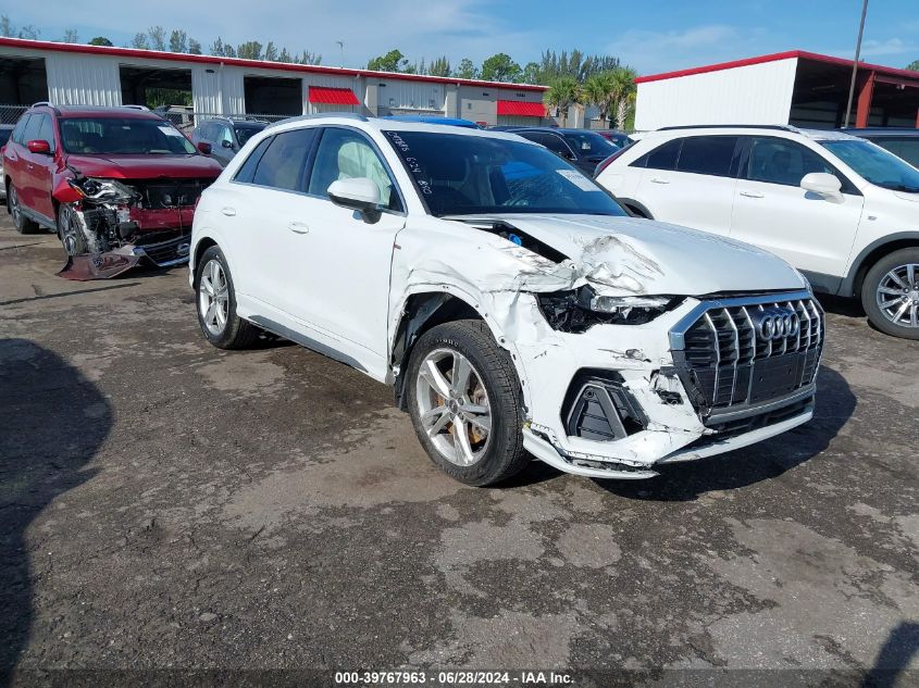 2020 Audi Q3 Premium S Line VIN: WA1DECF38L1043886 Lot: 39767963