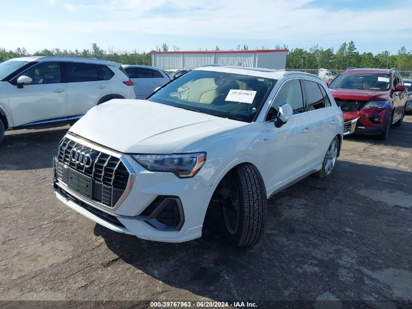 2020 Audi Q3 Premium S Line VIN: WA1DECF38L1043886 Lot: 39767963
