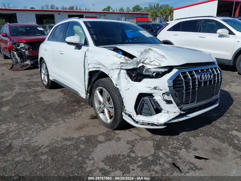 2020 Audi Q3 Premium S Line VIN: WA1DECF38L1043886 Lot: 39767963