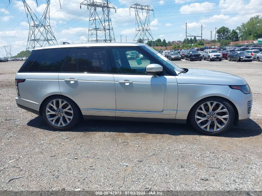 2019 Land Rover Range Rover 3.0L V6 Supercharged Hse VIN: SALGS2SV3KA537948 Lot: 39767973