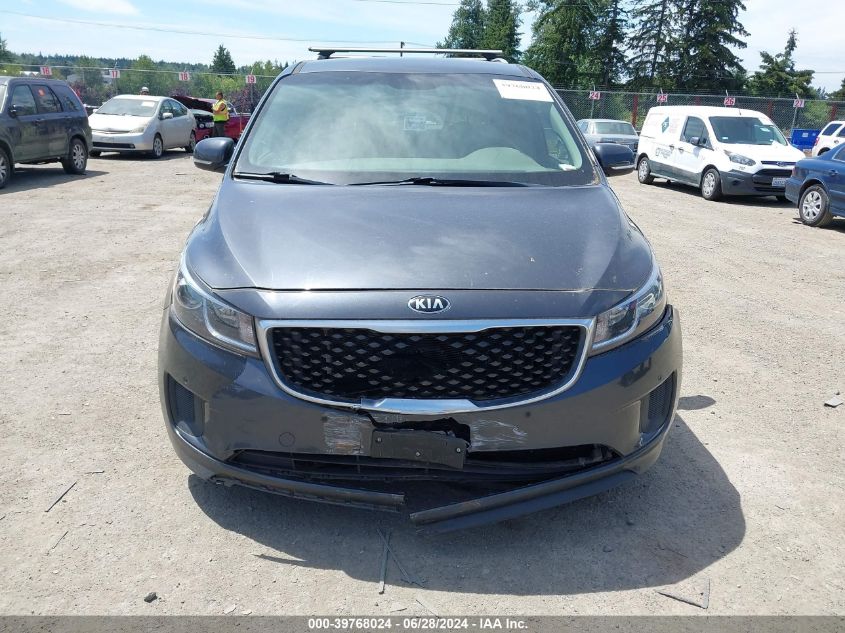 2017 Kia Sedona Lx VIN: KNDMB5C11H6247825 Lot: 39768024