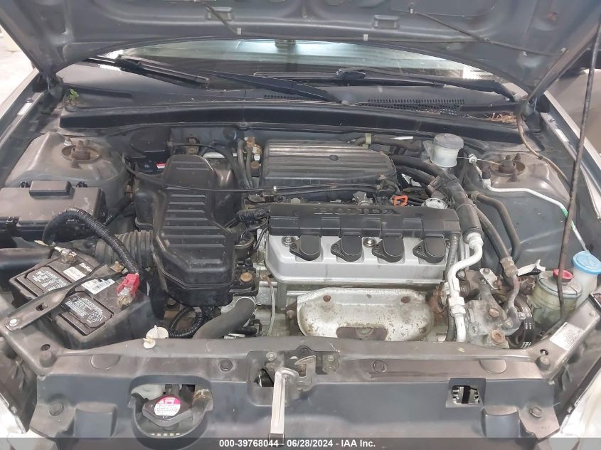 2004 Honda Civic Lx VIN: 2HGES16514H633599 Lot: 39768044