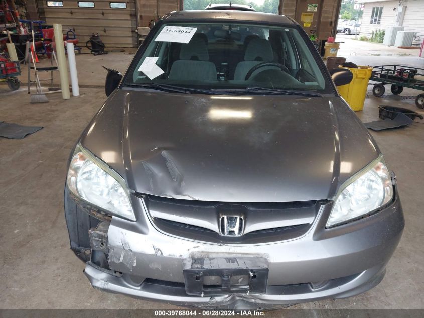 2004 Honda Civic Lx VIN: 2HGES16514H633599 Lot: 39768044