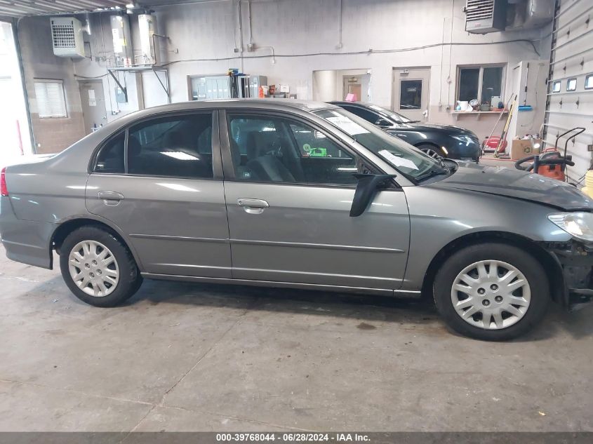 2004 Honda Civic Lx VIN: 2HGES16514H633599 Lot: 39768044