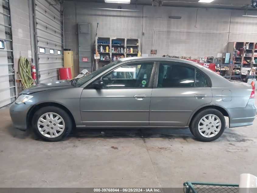 2004 Honda Civic Lx VIN: 2HGES16514H633599 Lot: 39768044