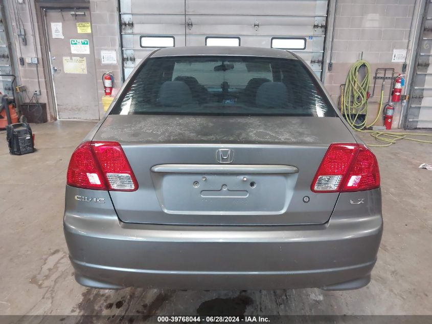 2004 Honda Civic Lx VIN: 2HGES16514H633599 Lot: 39768044