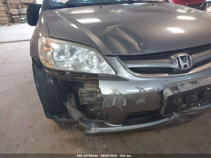 2004 Honda Civic Lx VIN: 2HGES16514H633599 Lot: 39768044