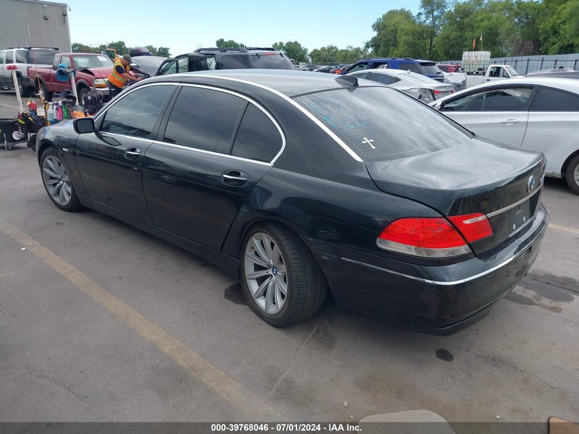 2007 BMW 750Li VIN: WBAHN83547DT75108 Lot: 39768046