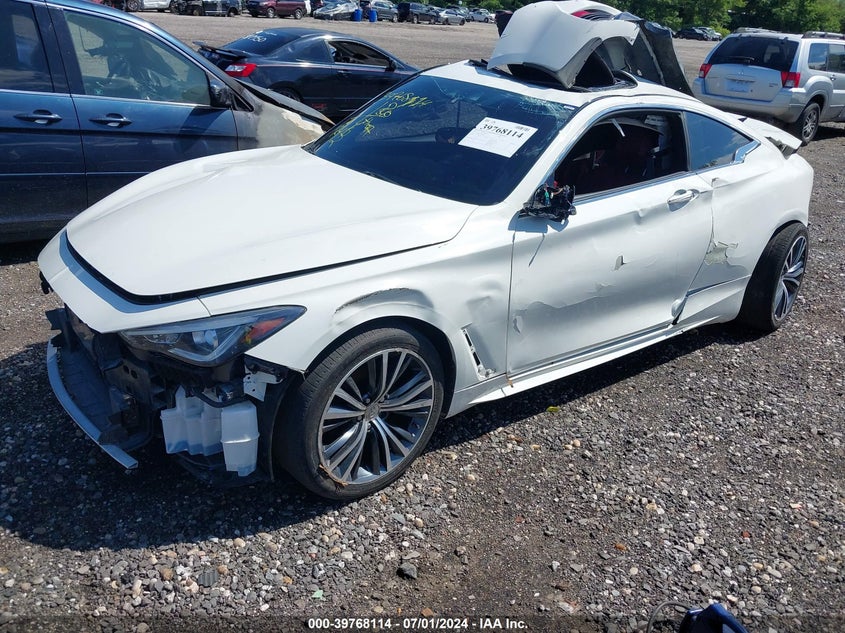 2017 Infiniti Q60 3.0T Red Sport 400 VIN: JN1FV7EL0HM701751 Lot: 39768114