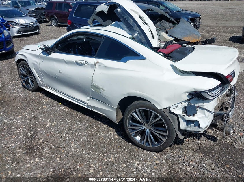 2017 Infiniti Q60 3.0T Red Sport 400 VIN: JN1FV7EL0HM701751 Lot: 39768114