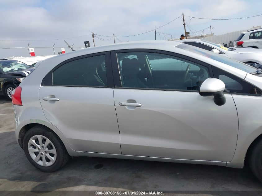 2012 Kia Rio5 Lx VIN: KNADM5A38C6095000 Lot: 39768155