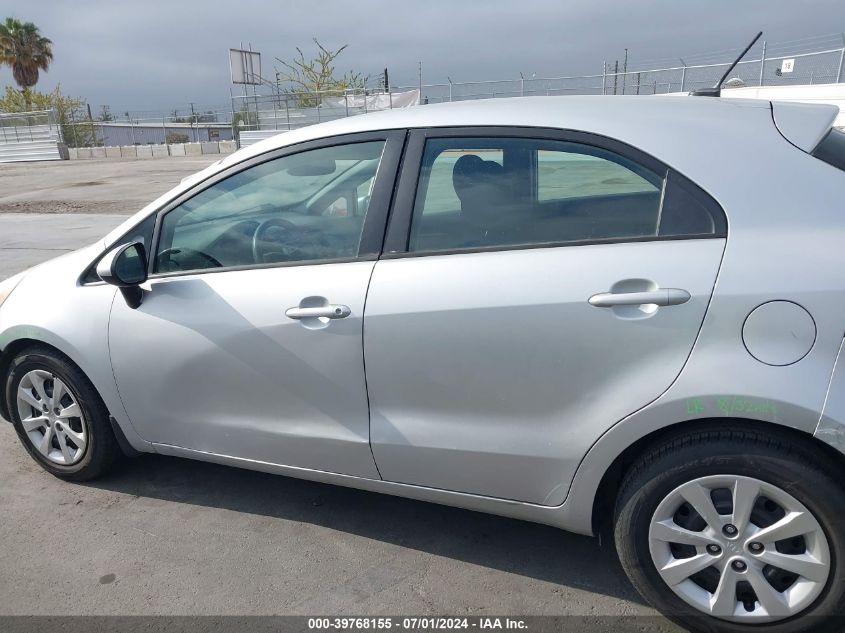 2012 Kia Rio5 Lx VIN: KNADM5A38C6095000 Lot: 39768155