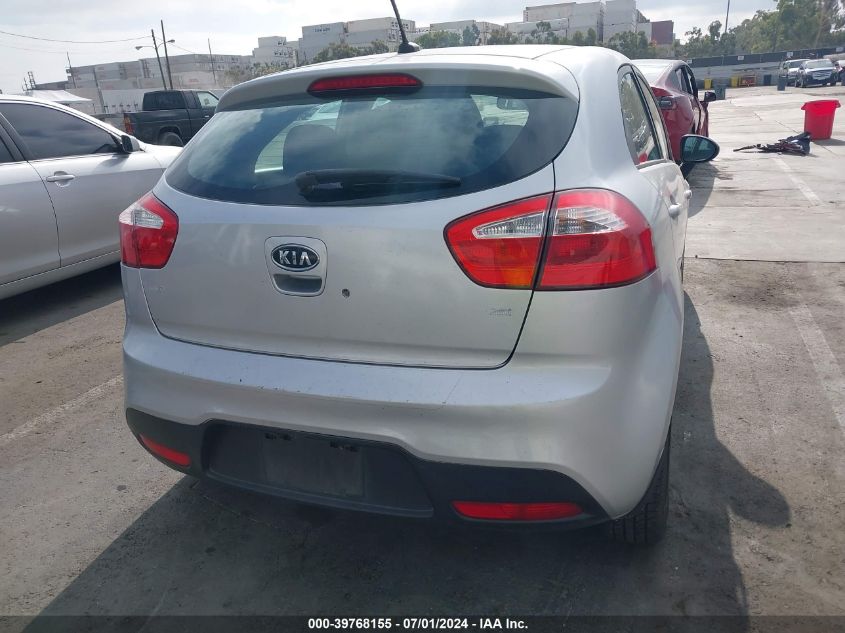 2012 Kia Rio5 Lx VIN: KNADM5A38C6095000 Lot: 39768155