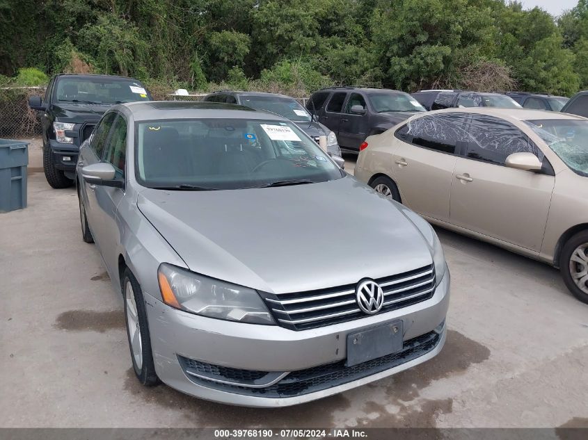 1VWBP7A38DC118014 2013 Volkswagen Passat 2.5L Se