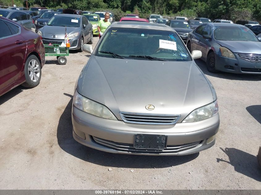 2000 Lexus Es 300 300 VIN: JT8BF28G4Y5092411 Lot: 39768194